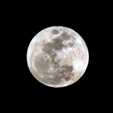 Full Moon close-up. clipart