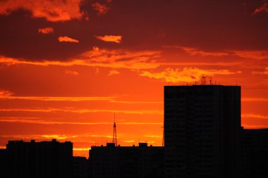 Kırmızı günbatımı