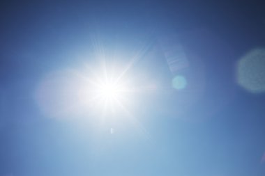 Hot sun background clipart