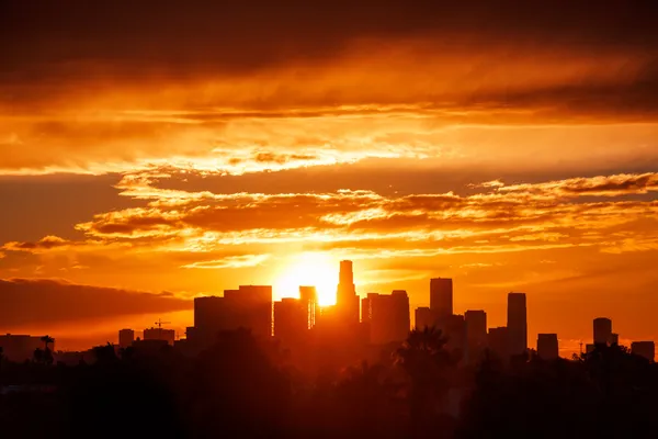Nascer do sol em Los Angeles — Fotografia de Stock