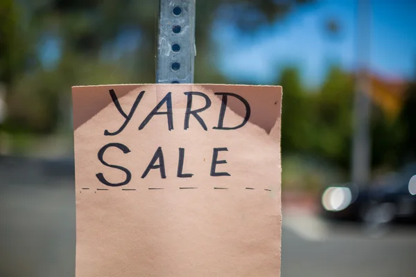 Yard Sale Sign — Stock Photo, Image