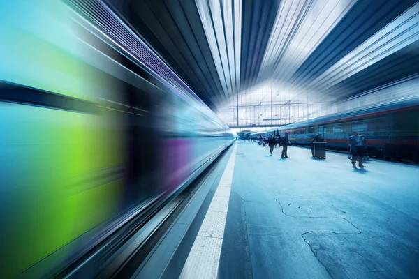 Abstract movement of train — Stock Photo, Image