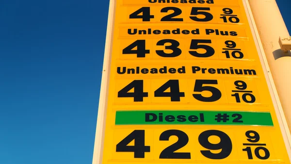 Gas prices — Stock Photo, Image