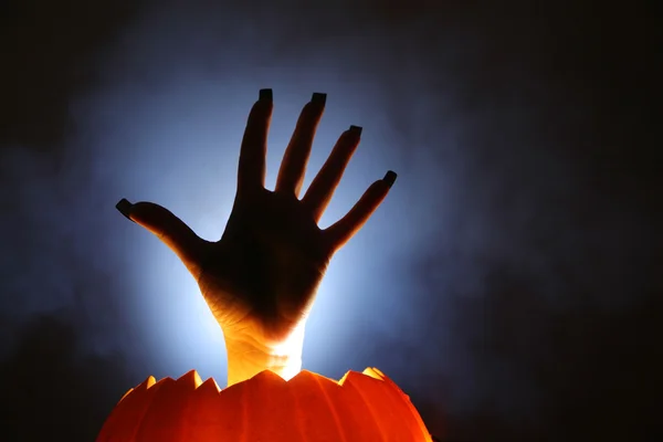Scary hand silhouette — Stock Photo, Image