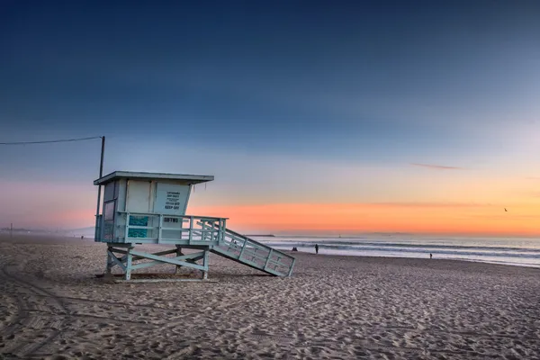 Strand zonsondergang — Stockfoto