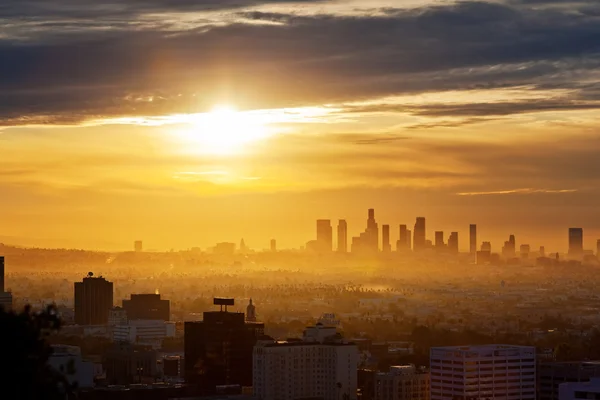 Los Angeles soluppgång — Stockfoto