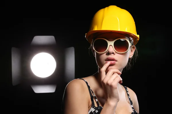 Beauty construction worker — Stock Photo, Image