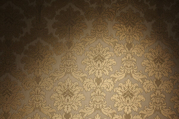 Vintage golden wallpaper