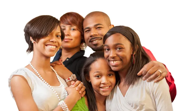 Afrikai-amerikai család Stock Kép