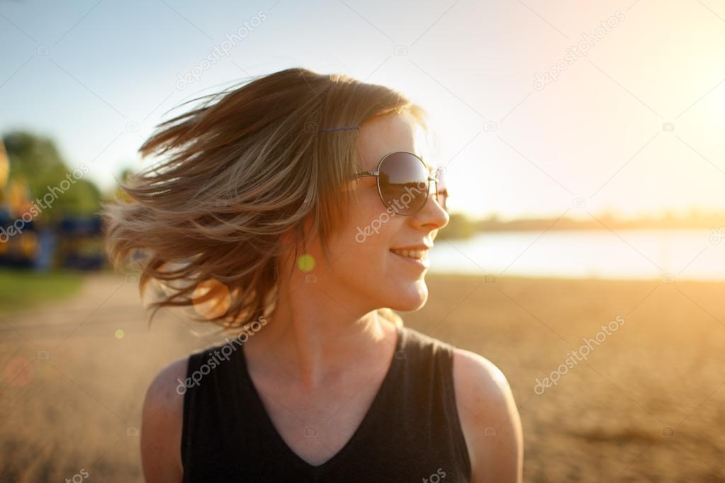 Woman at beach