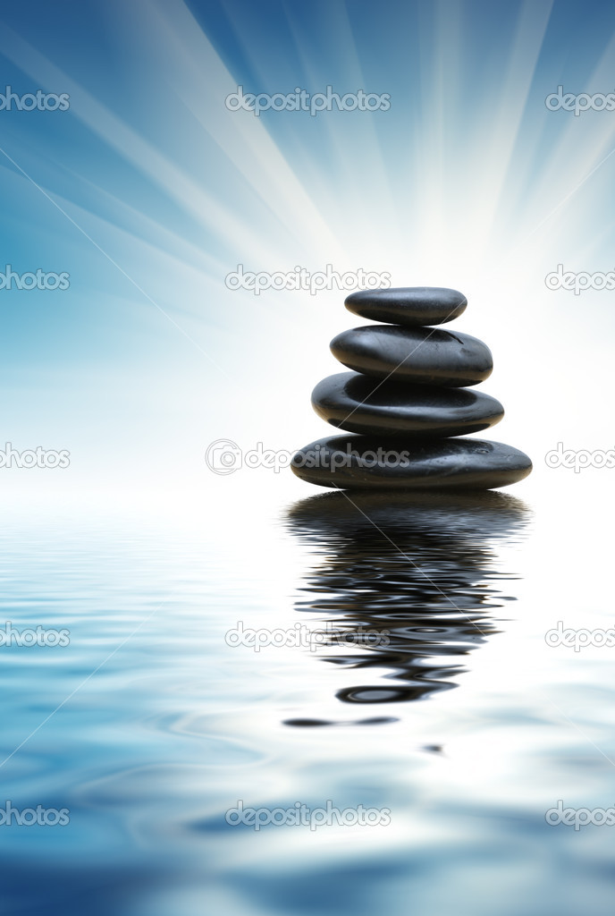 Stack of zen stones