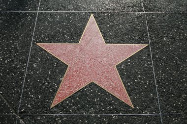Empty star on the Hollywood Walk Of Fame clipart