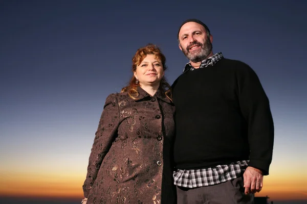 Feliz judeu maduro casal — Fotografia de Stock
