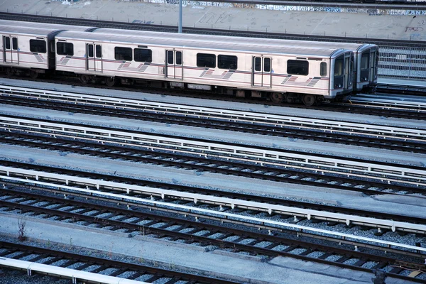 Train station, view from above — Stock Photo, Image