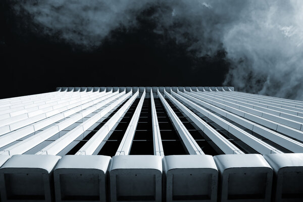 Office building rising to the sky