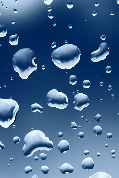 Water drops on glass — Stock Photo, Image