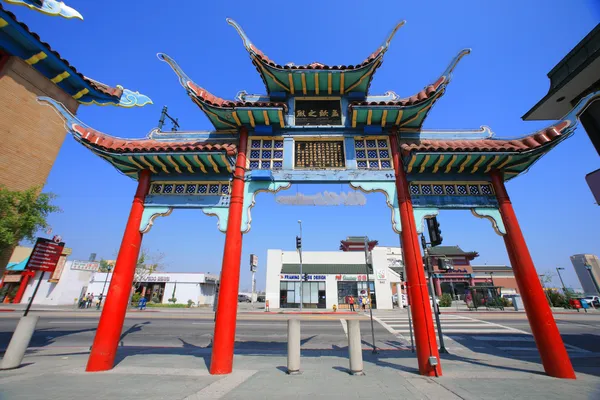 Puerta a Chinatown en Los Ángeles — Foto de Stock