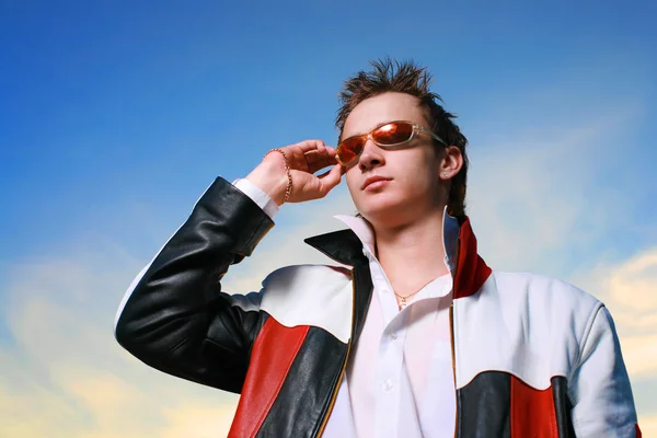 Cool young man in sunglasses Royalty Free Stock Images