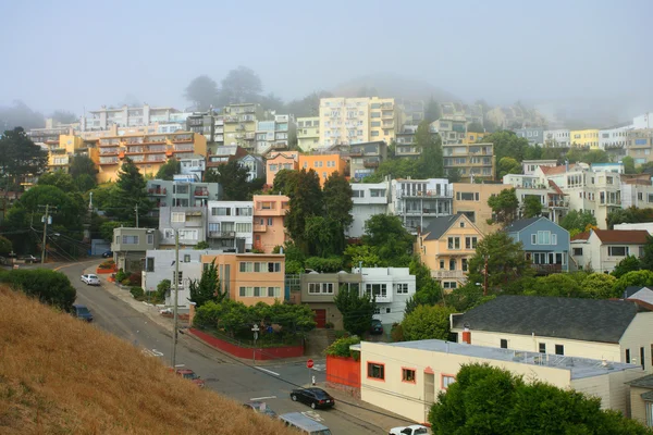 Mañana de niebla tranquila en San Francisco — Foto de Stock