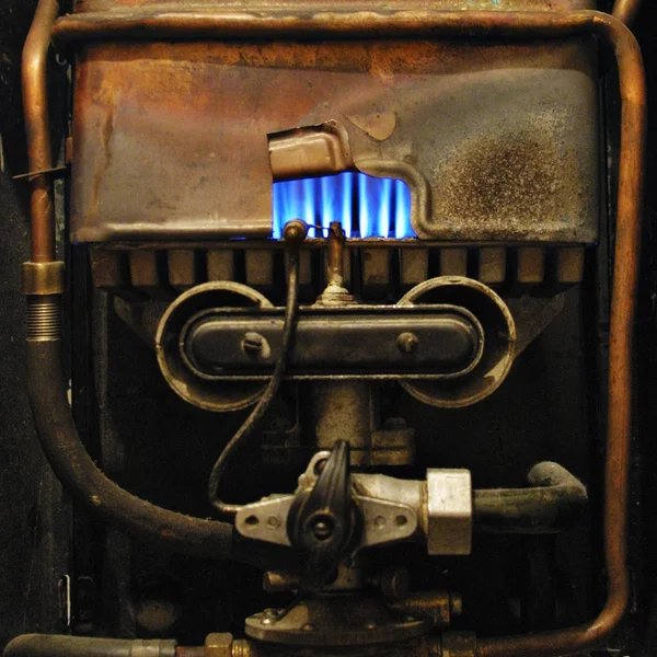 Vintage gas heater — Stock Photo, Image