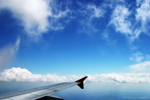 Voando alto no céu — Fotografia de Stock