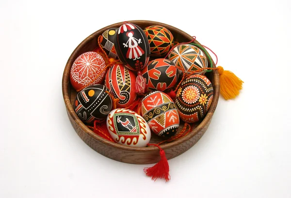 Ukraynalı el boyalı Paskalya yumurtaları — Stok fotoğraf