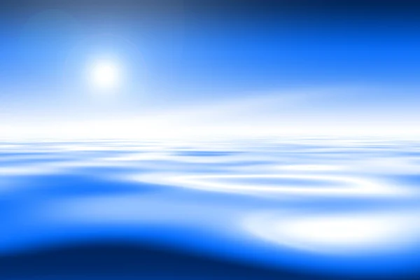 Blue Water And Sky Background — Stock Photo, Image