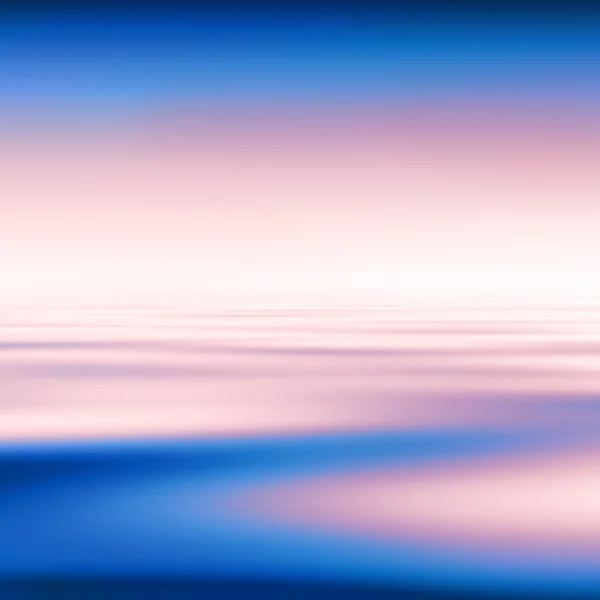 Pembe bir gökyüzü arka plan ve mavi su — Stok fotoğraf