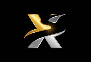 S veya yol logosu tasarım vektör şablonu olan ilk harf X, Kurumsal İş Kimliği Grafik Alfabesi Sembolü