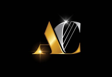 Baş harf A C Logo Tasarım Vektör Şablonu. Şirket İş Kimliği için Grafik Alfabesi Sembolü
