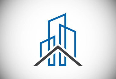 Emlak logosu, House logosu, ev logosu işareti.