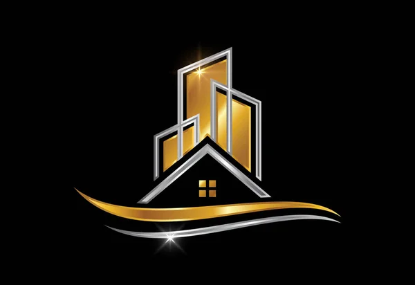 Real Estate Logo House Logo Home Logo Sign Symbol — 图库矢量图片