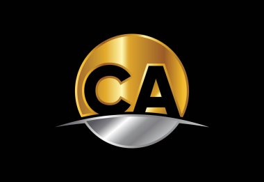 C harfi logo tasarım vektörü. Şirket İş Kimliği için Grafik Alfabesi Sembolü