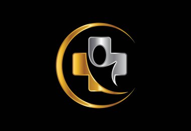 Sağlık Tıbbi Logosu vektör çizimi tasarımı. Tıbbi Simge