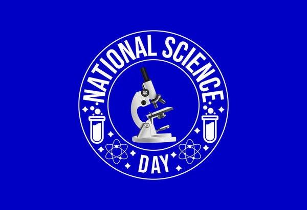 Journée Nationale Des Sciences Illustration Vectorielle — Image vectorielle