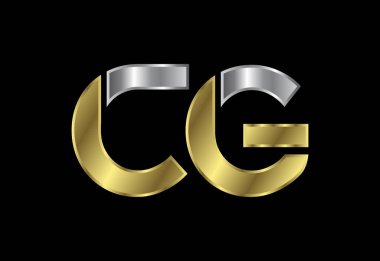 Baş harf C G Logo Tasarım Vektörü. Şirket İş Kimliği için Grafik Alfabesi Sembolü