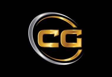 Baş harf C G Logo Tasarım Vektörü. Şirket İş Kimliği için Grafik Alfabesi Sembolü