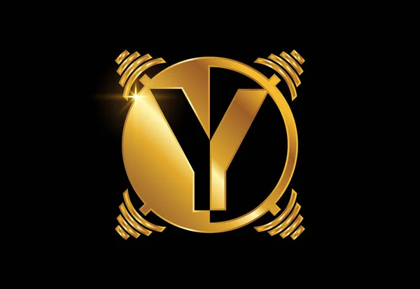 Počáteční Monogram Abecedy Činkou Návrh Vektorového Loga Vektorové Logo Pro — Stockový vektor