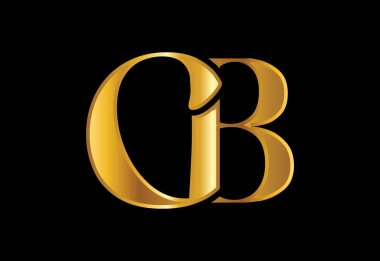 İlk harf C B Logo Tasarım Vektör Şablonu. Şirket İşletmeleri için Grafik Alfabesi Sembolü