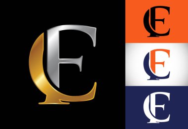 İlk harf F C Logo Tasarım Vektörü. Şirket İş Kimliği için Grafik Alfabesi Sembolü