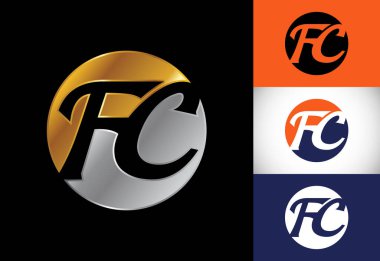 İlk harf F C Logo Tasarım Vektörü. Şirket İş Kimliği için Grafik Alfabesi Sembolü