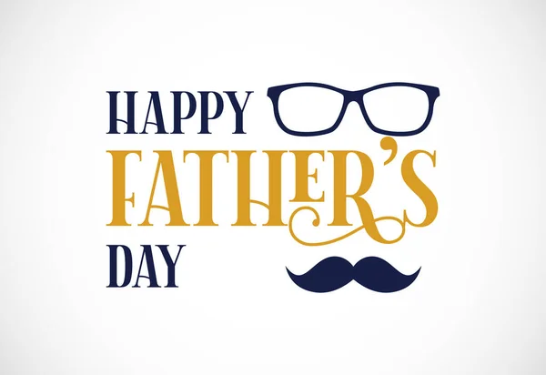 Happy Father Day Poster Banner Template Happy Fathers Day Letters — Stock Vector