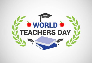Happy world teachers' day vector illustration for poster, brochure, banner, and greeting card