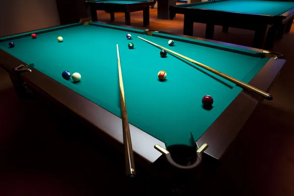 Bilardo masası — Stok fotoğraf