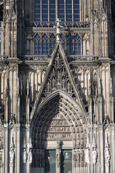 Sculpture Cologne Cathedral — Stock Photo, Image