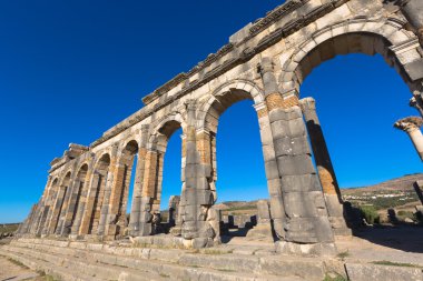 Fas volubilis adlı antik Roma Bazilikası