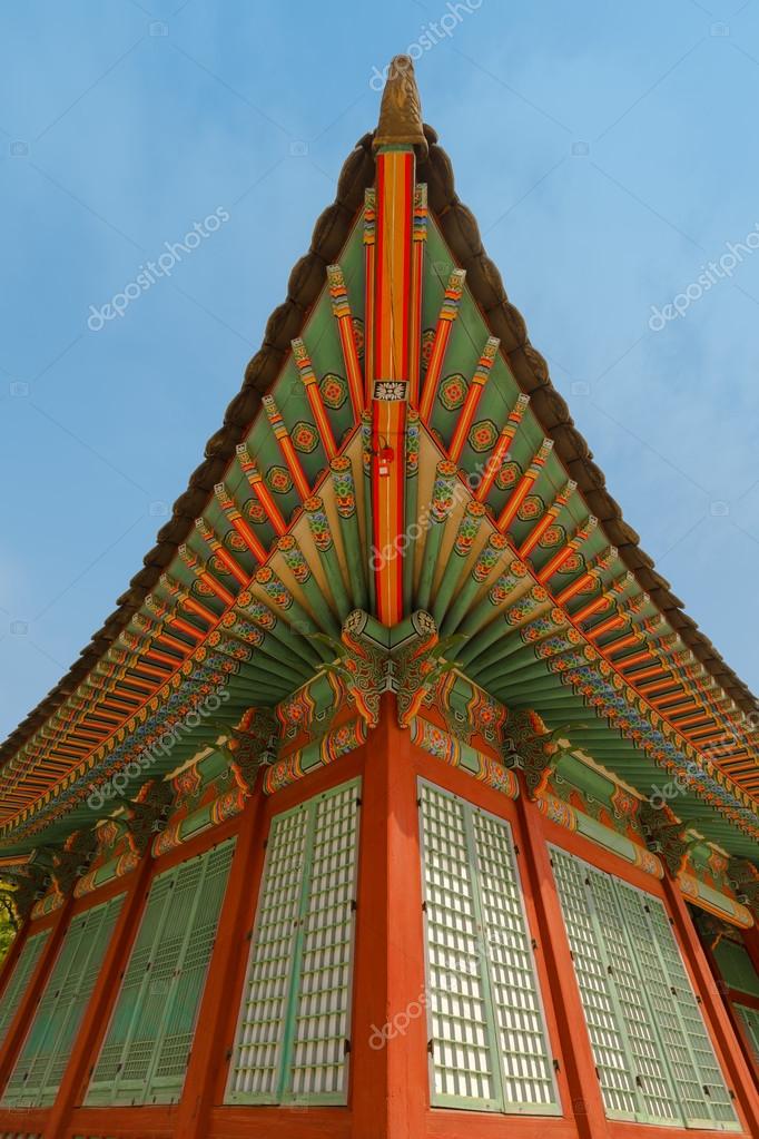 Traditional korean decor of village house Stock Photo by ©trofoto 38289655