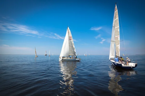 Jachten zeilen regatta — Stockfoto