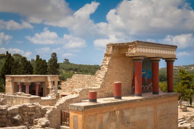 Knossos palace at Crete clipart