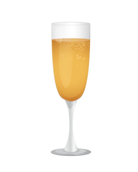 Vecteurs de verre champagne clip art — Image vectorielle